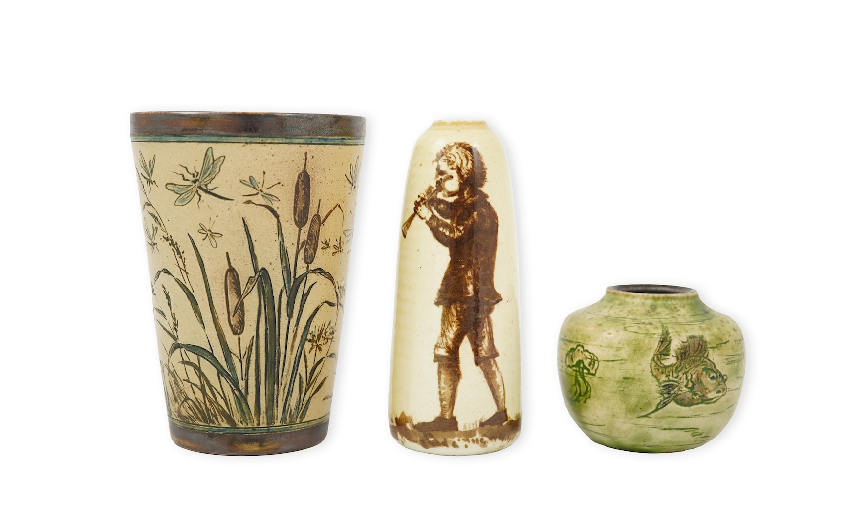 Martin Brothers: A group of three small wares